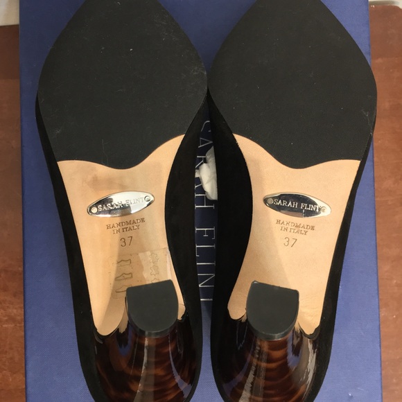 sarah flint jay pumps 85 black suede. Made in Italy. Size EU 37. US 7 - Picture 8 of 15